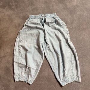 Free People Riley pull on barrel jeans